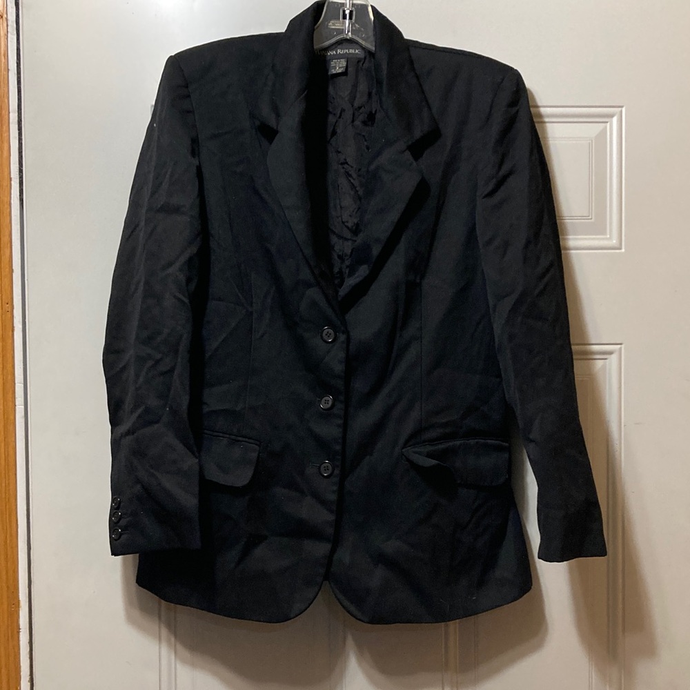 Banana Republic Black Blazer Jacket 6